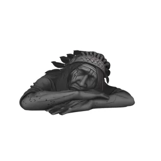 Sad Apache Character 3D Model - Model thumbnail 3