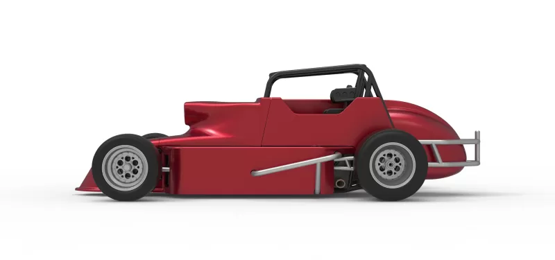 Pavement Silver Crown Car Version 2 Scale 1:25 - Model preview 9