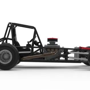 Vintage Dirt Modified stock car Base Version 6 Scale 1:25 - Model thumbnail 22