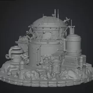 🚀 Desert Outpost Cantina STL File for 3D Print - Model thumbnail 16