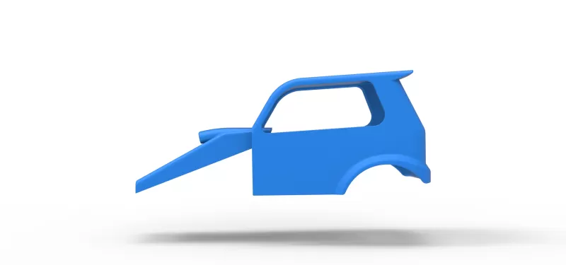 Shell of New Zealand Ministock car Version 2 Scale 1:25 - Model preview 6