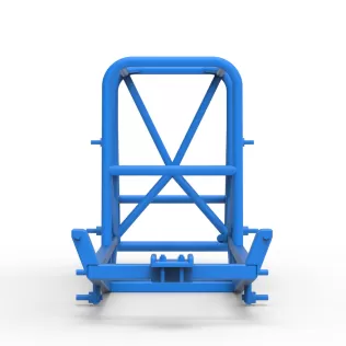 Frame of Vintage Supermodified stock car Version 4 Scale 1:25 - Model thumbnail 5