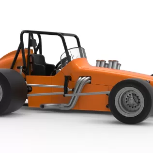 Vintage Pavement Sprint car Scale 1:25 - Model thumbnail 25