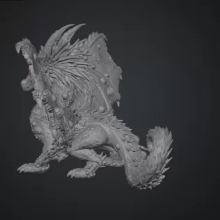 Ocean Bloom Dragon STL File for 3D Print - Model thumbnail 13