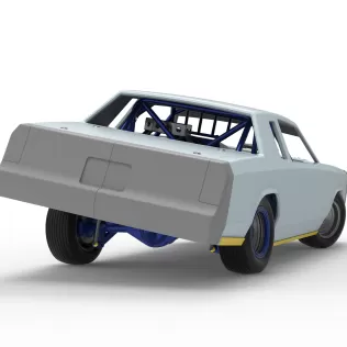 IMCA Stock car while turning Version 2 Scale 1:25 - Model thumbnail 19