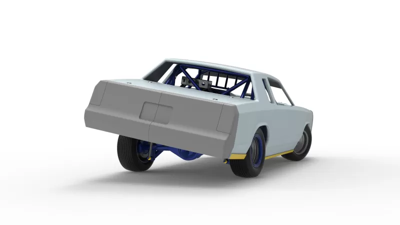 IMCA Stock car while turning Version 2 Scale 1:25 - Model preview 19