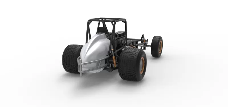 Vintage Dirt Silver Crown Car Base Scale 1:25 - Model preview 18