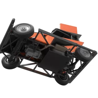 New Zealand Ministock car while turning Version 2 Scale 1 to 25 - Model thumbnail 3