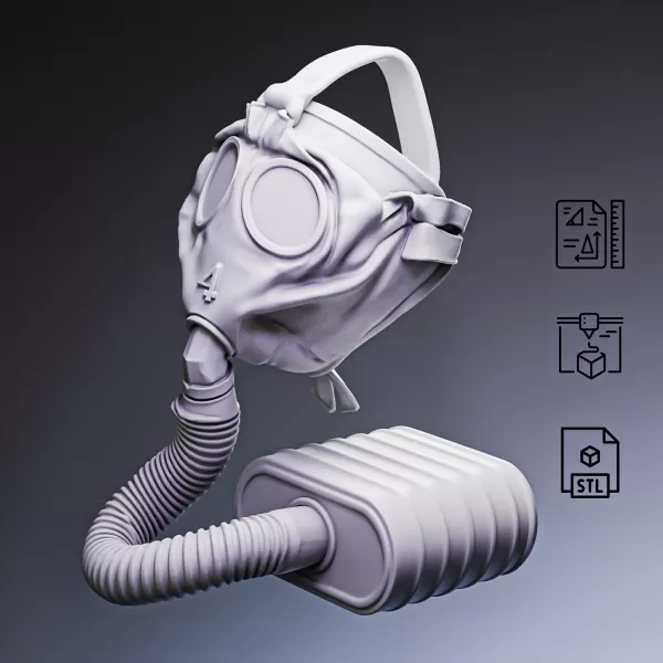 WWI Gas Mask S.B.R. #RoZ - Model preview 6