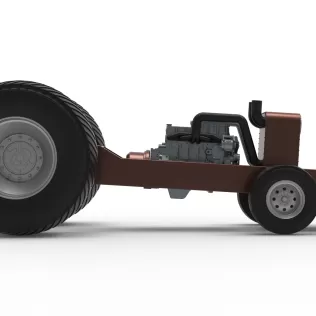 Pro Stock Pulling Tractor Base Scale 1:25 - Model thumbnail 14