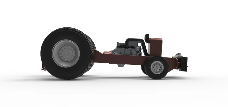 Pro Stock Pulling Tractor Base Scale 1:25 - Model preview 14