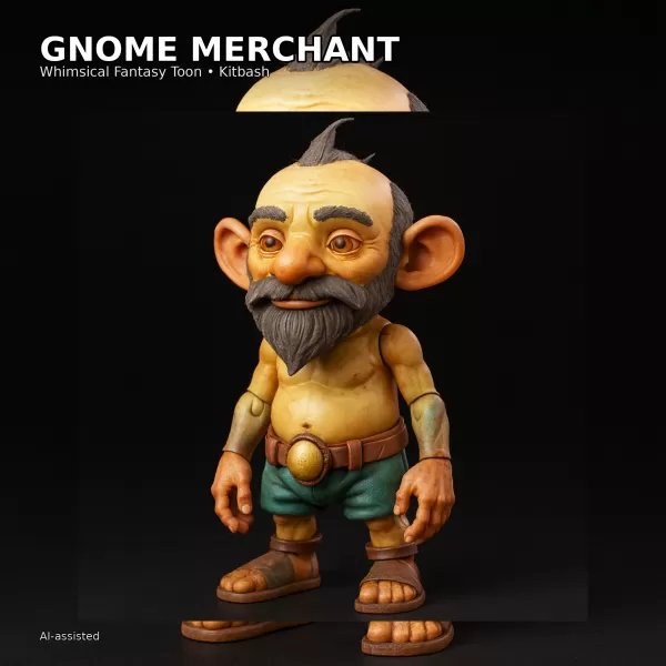 Alien & Fantasy Character Pack (10) — High-Poly Kitbash Bundle - Model preview 8